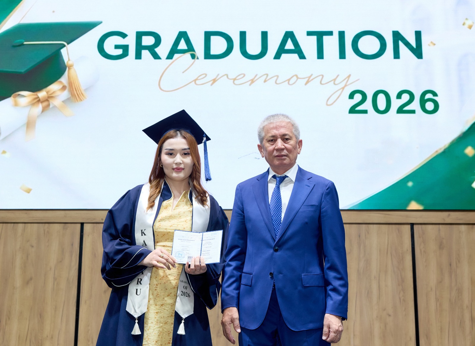KazNARU ТҮЛЕКТЕРІНЕ ДИПЛОМ ТАБЫСТАЛДЫ